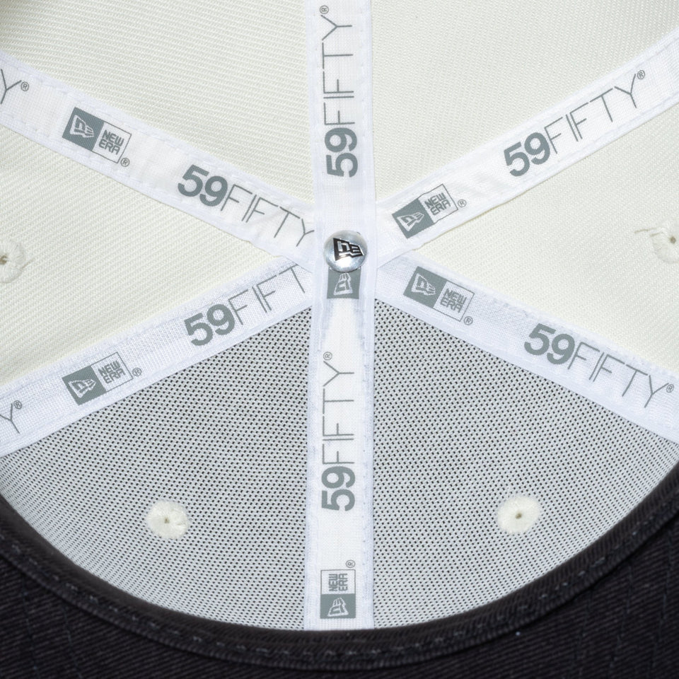 59FIFTY New Era New York クロームホワイト ブラックバイザー - 13516127-700 | NEW ERA ニューエラ公式オンラインストア