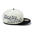 59FIFTY New Era New York クロームホワイト ブラックバイザー - 13516127-700 | NEW ERA ニューエラ公式オンラインストア