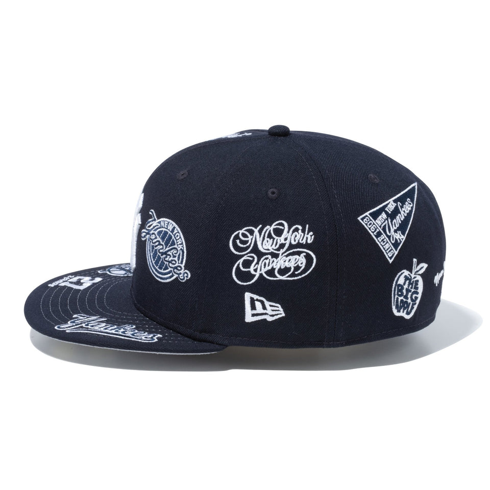 59FIFTY New York Yankees Allover ニューヨーク・ヤンキース ネイビー 