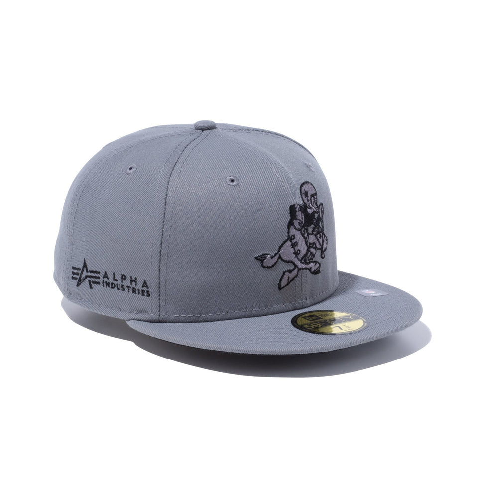 59FIFTY NFL x Alpha Industries ダラス・カウボーイズ グレー - 13276117-700 | NEW ERA ニューエラ公式オンラインストア