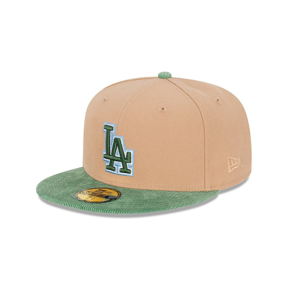 59FIFTY Oasis Corduroy ロサンゼルス・ドジャース ベージュ グリーンコーデュロイバイザー - 13821977-700 | NEW ERA ニューエラ公式オンラインストア