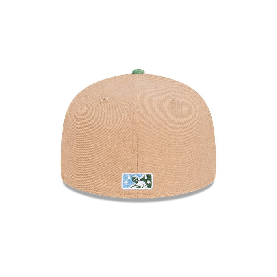 59FIFTY Oasis Corduroy フォートマイヤーズ・マイティマッスルズ ベージュ グリーンコーデュロイバイザー - 13821978-700 | NEW ERA ニューエラ公式オンラインストア