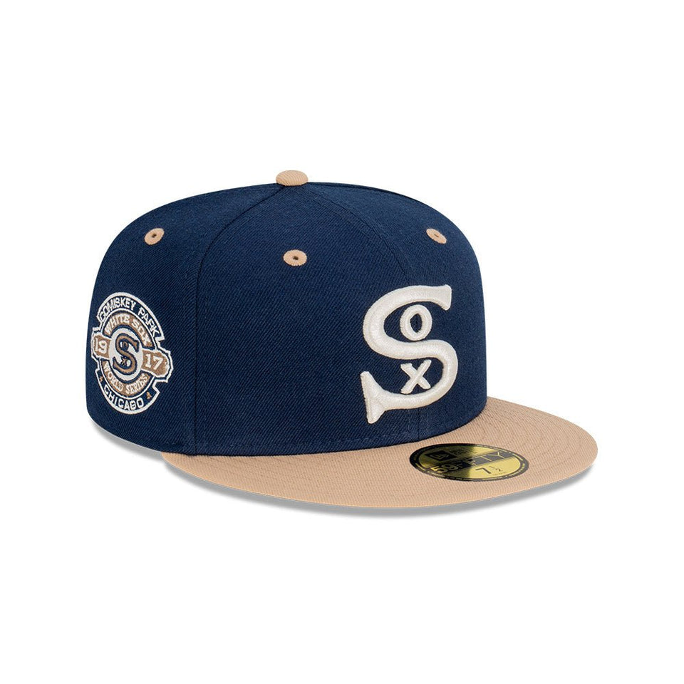 59FIFTY Ocean Khaki シカゴ・ホワイトソックス クーパーズタウン ネイビー × カーキ グレーアンダーバイザー