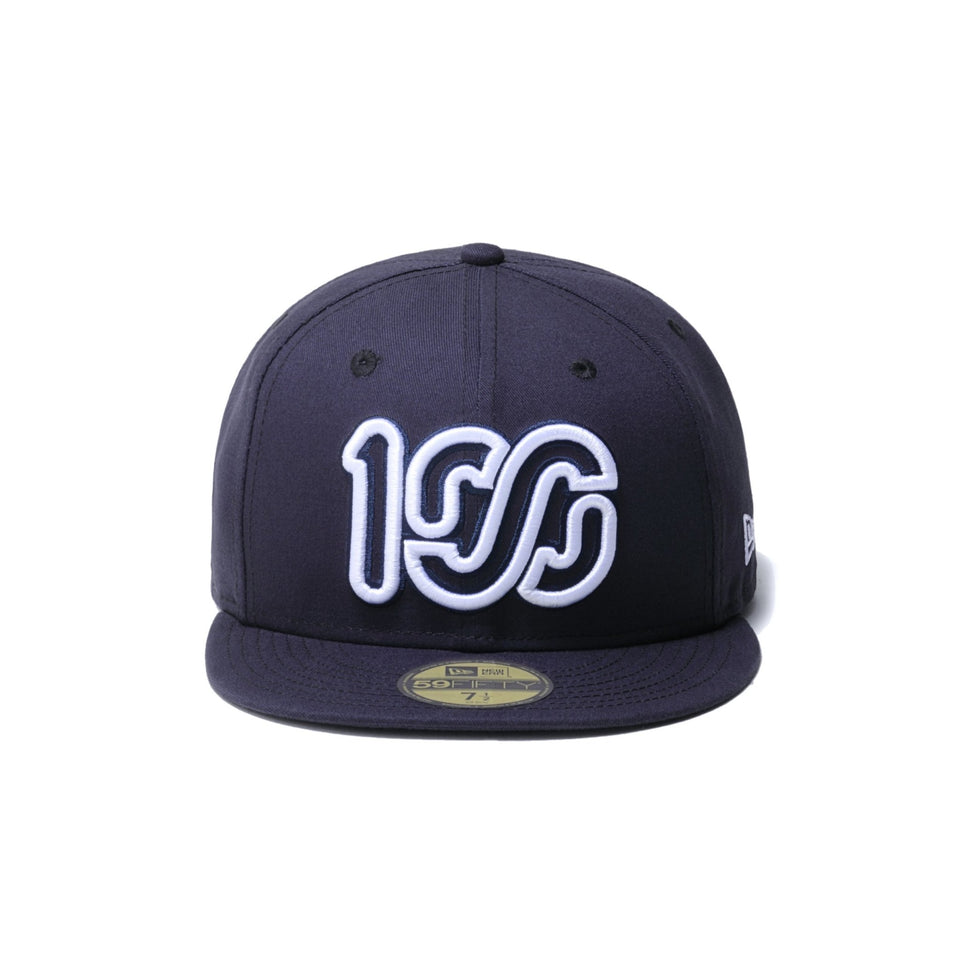 59FIFTY ONEHUNDRED ATHLETIC 100 ロゴ ネイビー × ホワイト - 70593594-700 | NEW ERA ニューエラ公式オンラインストア
