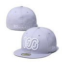 59FIFTY ONEHUNDRED ATHLETIC 100 ロゴ グレー × ホワイト - 70593595-700 | NEW ERA ニューエラ公式オンラインストア