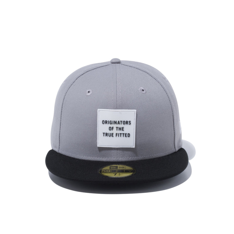 59FIFTY Originators Of The True Fitted ラバーパッチ グレー/ブラック - 12742746-700 | NEW ERA ニューエラ公式オンラインストア