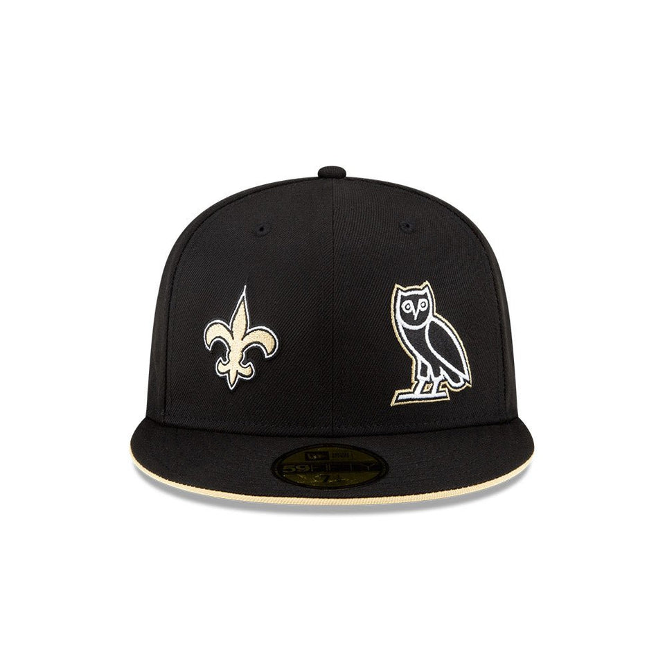 59FIFTY OVO × NFL ニューオーリンズ・セインツ ブラック - 14164995-700 | NEW ERA ニューエラ公式オンラインストア