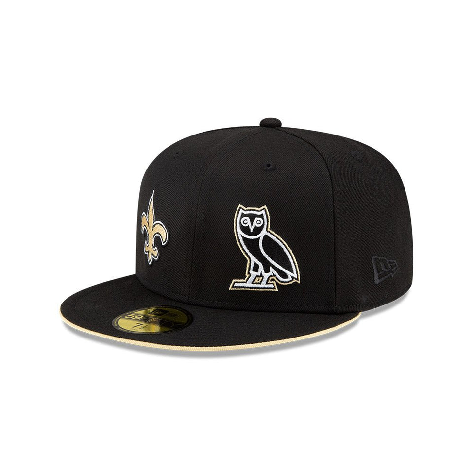 59FIFTY OVO × NFL ニューオーリンズ・セインツ ブラック - 14164995-700 | NEW ERA ニューエラ公式オンラインストア