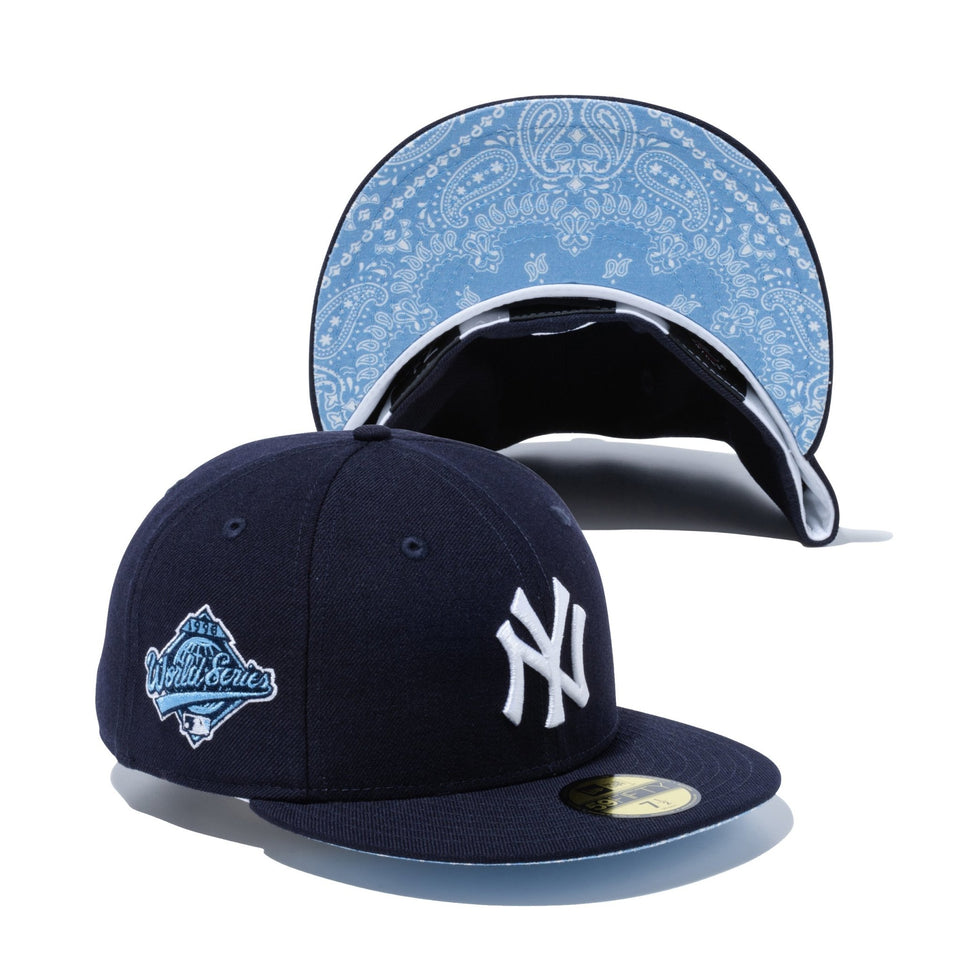 59FIFTY Paisley Under Visor ニューヨーク・ヤンキース ネイビー ブルーアンダーバイザー - 12740334-700 | NEW ERA ニューエラ公式オンラインストア