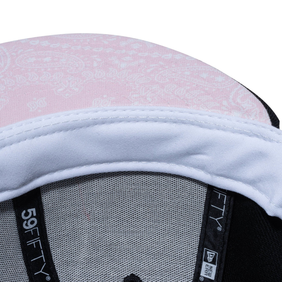 59FIFTY Paisley Under Visor ロサンゼルス・ドジャース ブラック ピンクアンダーバイザー - 12740341-700 | NEW ERA ニューエラ公式オンラインストア