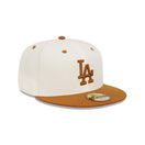 59FIFTY Peanut Butter ロサンゼルス・ドジャース クロームホワイト キャメルバイザー - 13366486-700 | NEW ERA ニューエラ公式オンラインストア