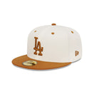 59FIFTY Peanut Butter ロサンゼルス・ドジャース クロームホワイト キャメルバイザー - 13366486-700 | NEW ERA ニューエラ公式オンラインストア