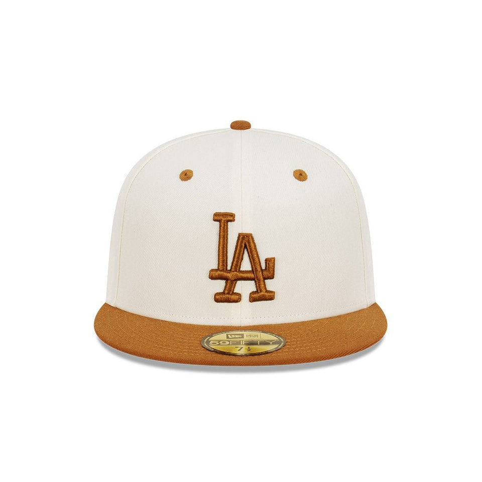 59FIFTY Peanut Butter ロサンゼルス・ドジャース クロームホワイト キャメルバイザー - 13366486-700 | NEW ERA ニューエラ公式オンラインストア