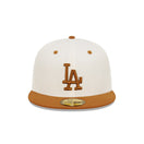 59FIFTY Peanut Butter ロサンゼルス・ドジャース クロームホワイト キャメルバイザー - 13366486-700 | NEW ERA ニューエラ公式オンラインストア