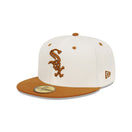 59FIFTY Peanut Butter シカゴ・ホワイトソックス クロームホワイト キャメルバイザー - 13366487-700 | NEW ERA ニューエラ公式オンラインストア