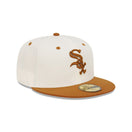 59FIFTY Peanut Butter シカゴ・ホワイトソックス クロームホワイト キャメルバイザー - 13366487-700 | NEW ERA ニューエラ公式オンラインストア