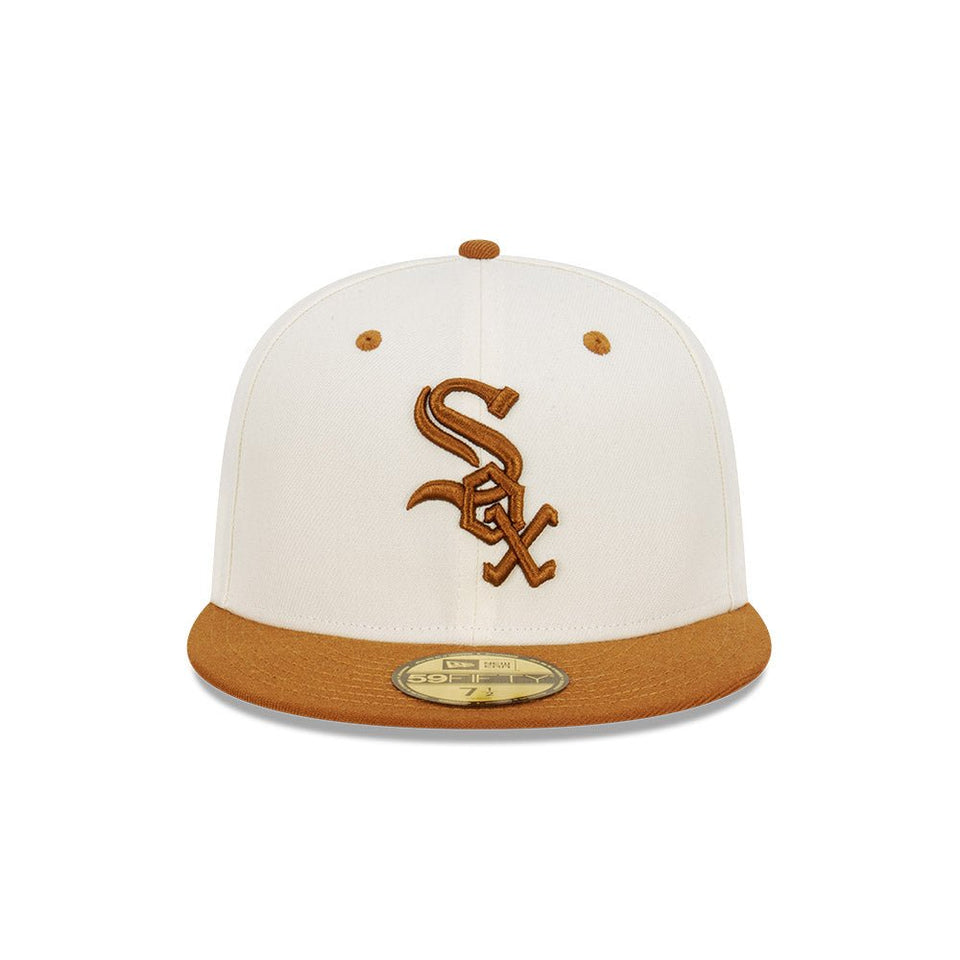 59FIFTY Peanut Butter シカゴ・ホワイトソックス クロームホワイト キャメルバイザー - 13366487-700 | NEW ERA ニューエラ公式オンラインストア