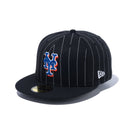 59FIFTY Pinstripe ピンストライプ ニューヨーク・メッツ ブラック - 13751137-700 | NEW ERA ニューエラ公式オンラインストア