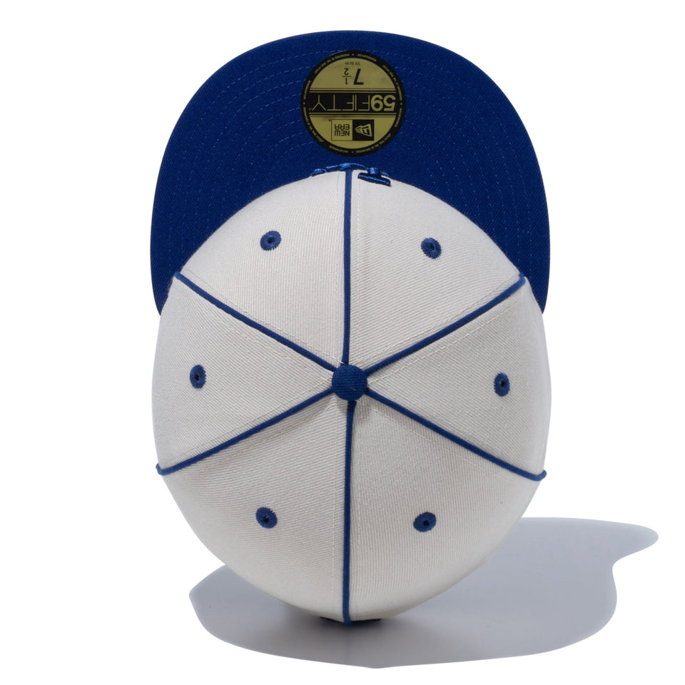 59FIFTY Piping パイピング ロサンゼルス・ドジャース ストーン/ダークロイヤル - 14109900-700 | NEW ERA ニューエラ公式オンラインストア