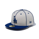 59FIFTY Piping パイピング ロサンゼルス・ドジャース ストーン/ダークロイヤル - 14109900-700 | NEW ERA ニューエラ公式オンラインストア