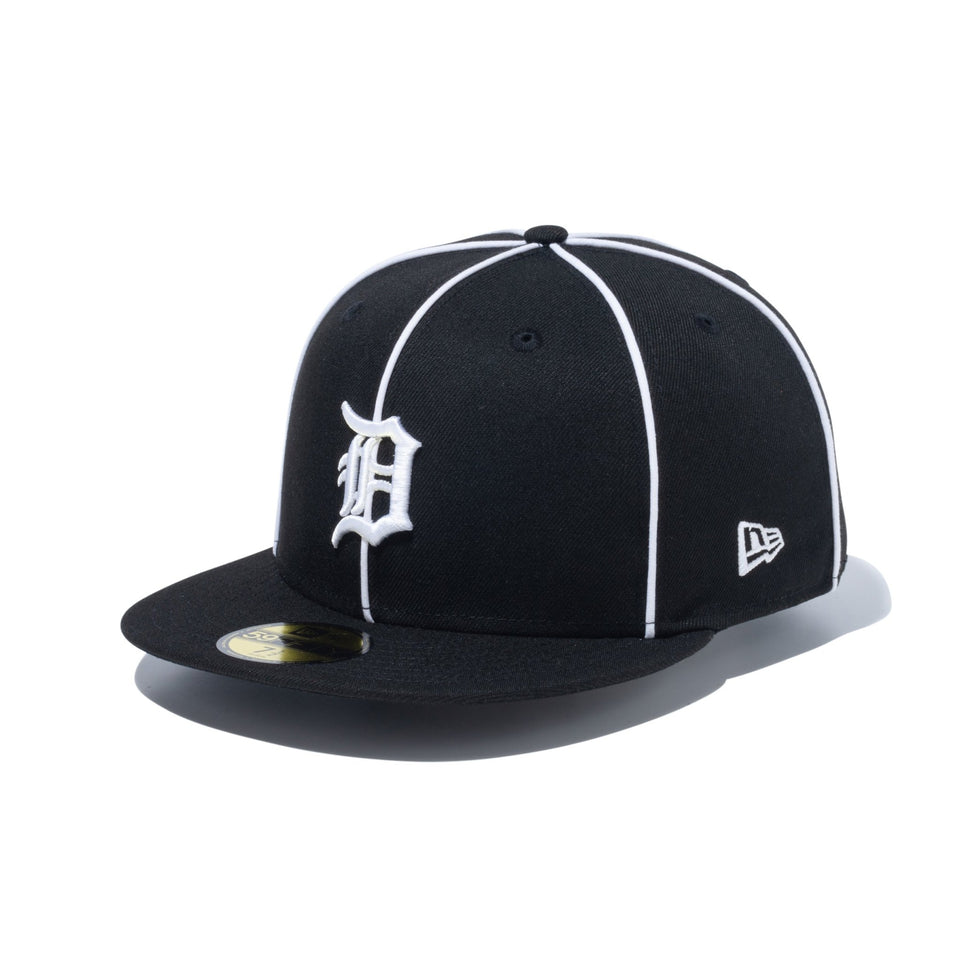 59FIFTY Piping パイピング デトロイト・タイガース ブラック/ホワイト - 14109907-700 | NEW ERA ニューエラ公式オンラインストア