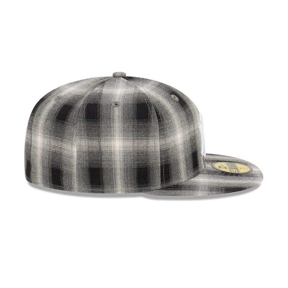 59FIFTY Plaid ニューヨーク・ヤンキース ブラックチェック グレーアンダーバイザー - 13518086-700 | NEW ERA ニューエラ公式オンラインストア