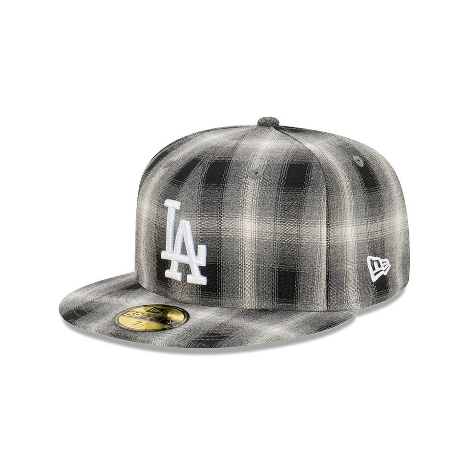 59FIFTY Plaid ロサンゼルス・ドジャース ブラックチェック グレーアンダーバイザー - 13518087-700 | NEW ERA ニューエラ公式オンラインストア