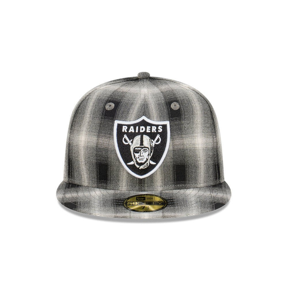 59FIFTY Plaid ラスベガス・レイダース ブラックチェック グレー