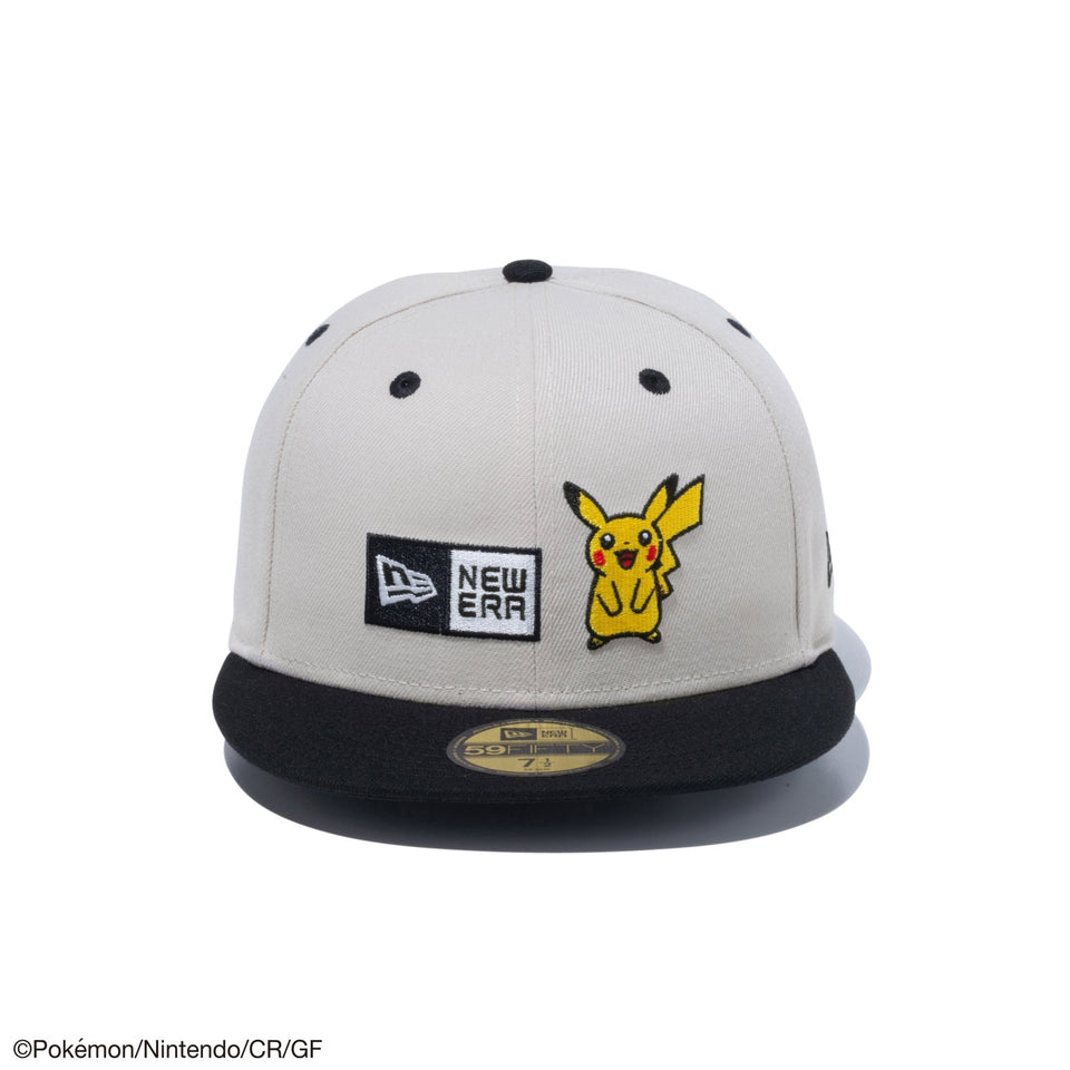 59FIFTY Pokémon ポケモン ピカチュウ ボックスロゴ ストーン ブラックバイザー - 14124364-700 | NEW ERA ニューエラ公式オンラインストア