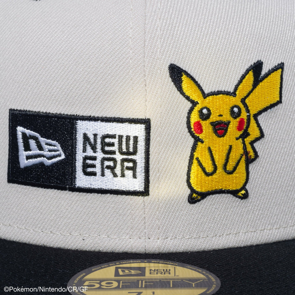 59FIFTY Pokémon ポケモン ピカチュウ ボックスロゴ ストーン ブラックバイザー - 14124364-700 | NEW ERA ニューエラ公式オンラインストア