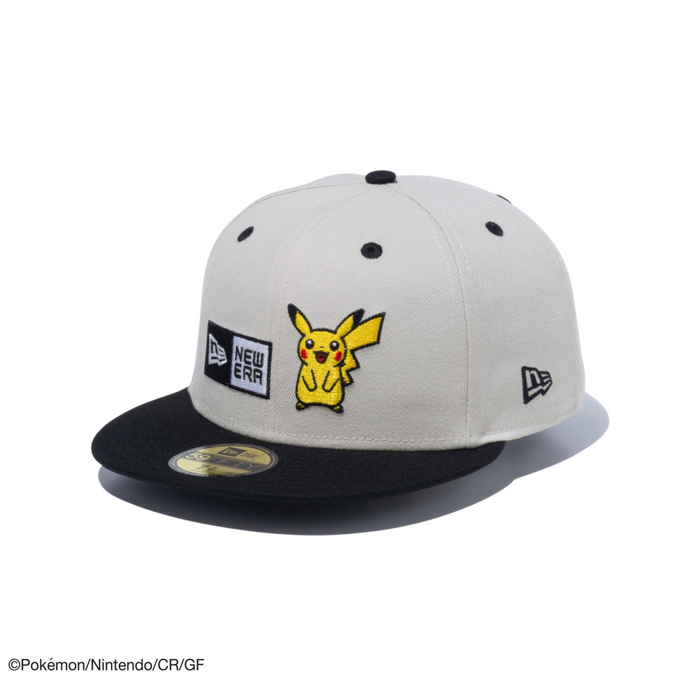 59FIFTY Pokémon ポケモン ピカチュウ ボックスロゴ ストーン ブラック 