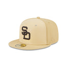 59FIFTY Raffia Front サンディエゴ・パドレス ベガスゴールド グレーアンダーバイザー - 13743510-700 | NEW ERA ニューエラ公式オンラインストア
