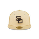 59FIFTY Raffia Front サンディエゴ・パドレス ベガスゴールド グレーアンダーバイザー - 13743510-700 | NEW ERA ニューエラ公式オンラインストア