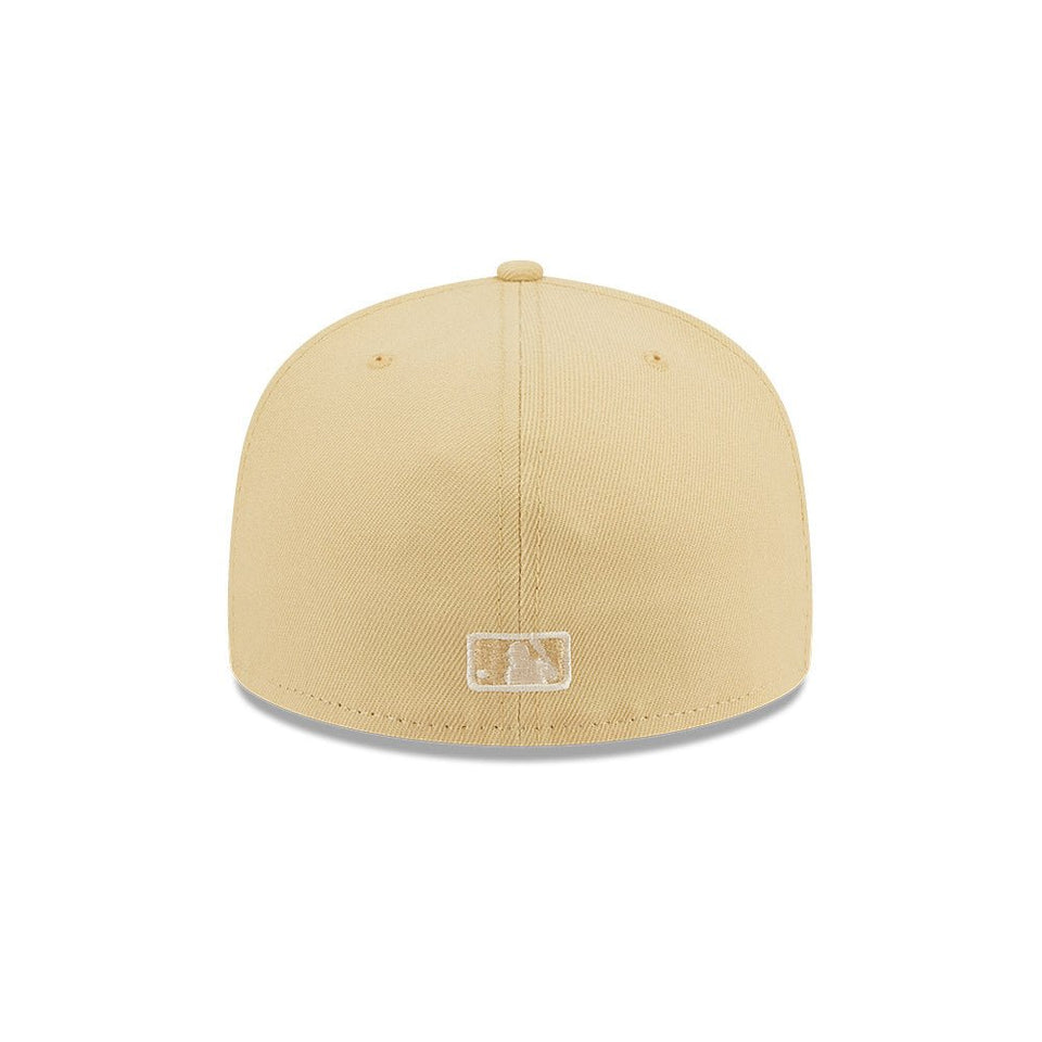 59FIFTY Raffia Front ニューヨーク・ヤンキース ベガスゴールド グレーアンダーバイザー - 13743512-700 | NEW ERA ニューエラ公式オンラインストア