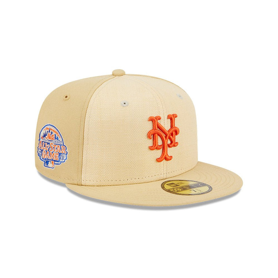 59FIFTY Raffia Front ニューヨーク・メッツ ベガスゴールド グレーアンダーバイザー