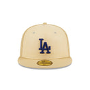 59FIFTY Raffia Front ロサンゼルス・ドジャース ベガスゴールド グレーアンダーバイザー - 13743514-700 | NEW ERA ニューエラ公式オンラインストア