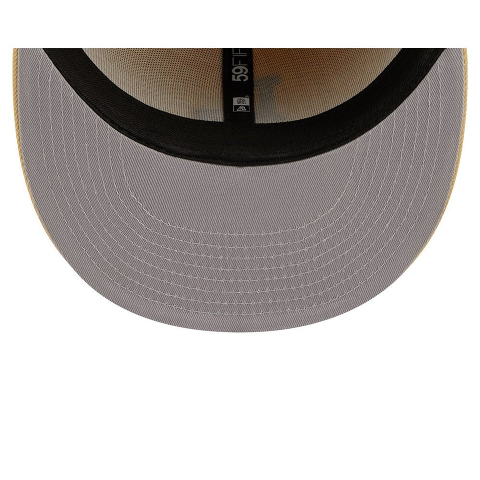 59FIFTY Raffia Front ロサンゼルス・ドジャース ベガスゴールド グレーアンダーバイザー - 13743514-700 | NEW ERA ニューエラ公式オンラインストア