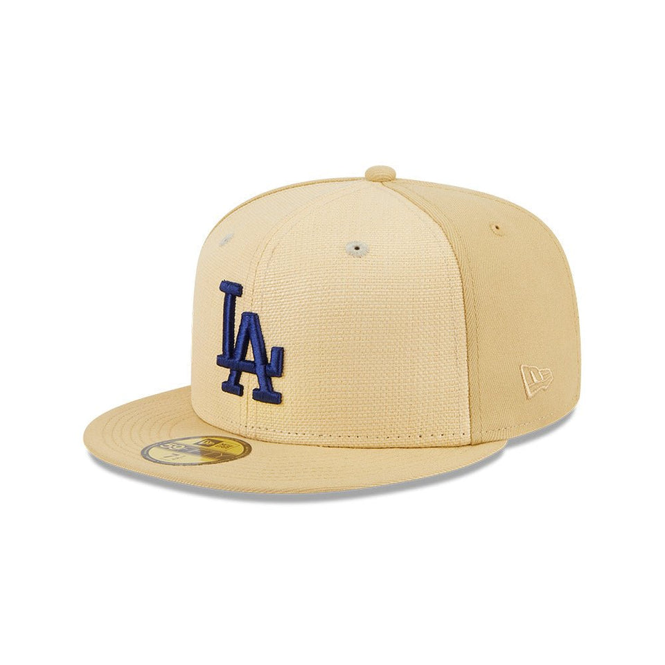 59FIFTY Raffia Front ロサンゼルス・ドジャース ベガスゴールド グレーアンダーバイザー