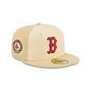 59FIFTY Raffia Front ボストン・レッドソックス ベガスゴールド グレーアンダーバイザー - 13743517-700 | NEW ERA ニューエラ公式オンラインストア