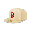59FIFTY Raffia Front ボストン・レッドソックス ベガスゴールド グレーアンダーバイザー - 13743517-700 | NEW ERA ニューエラ公式オンラインストア