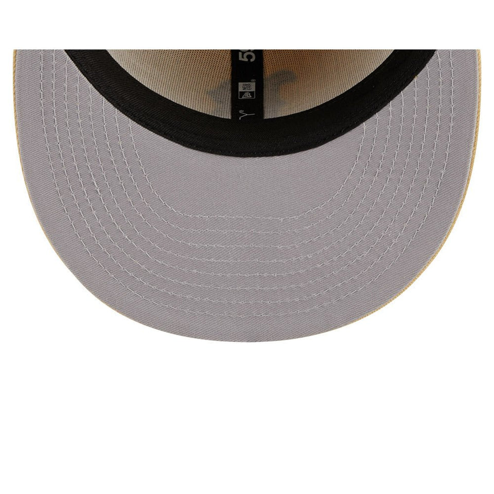 59FIFTY Raffia Front ボストン・レッドソックス ベガスゴールド グレーアンダーバイザー - 13743517-700 | NEW ERA ニューエラ公式オンラインストア