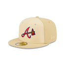 59FIFTY Raffia Front アトランタ・ブレーブス ベガスゴールド グレーアンダーバイザー - 13743518-700 | NEW ERA ニューエラ公式オンラインストア