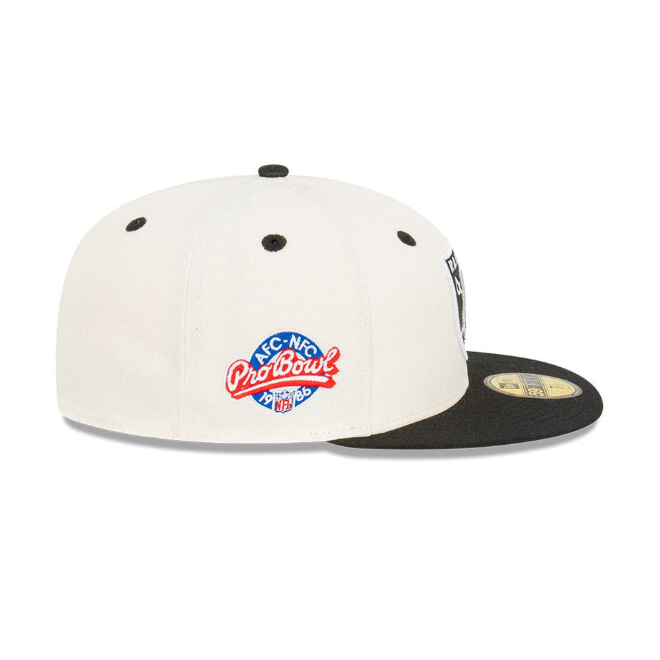 59FIFTY Raiders Pro Bowl Pack ラスベガス・レイダース クロームホワイト ブラックバイザー - 13518073-700 | NEW ERA ニューエラ公式オンラインストア