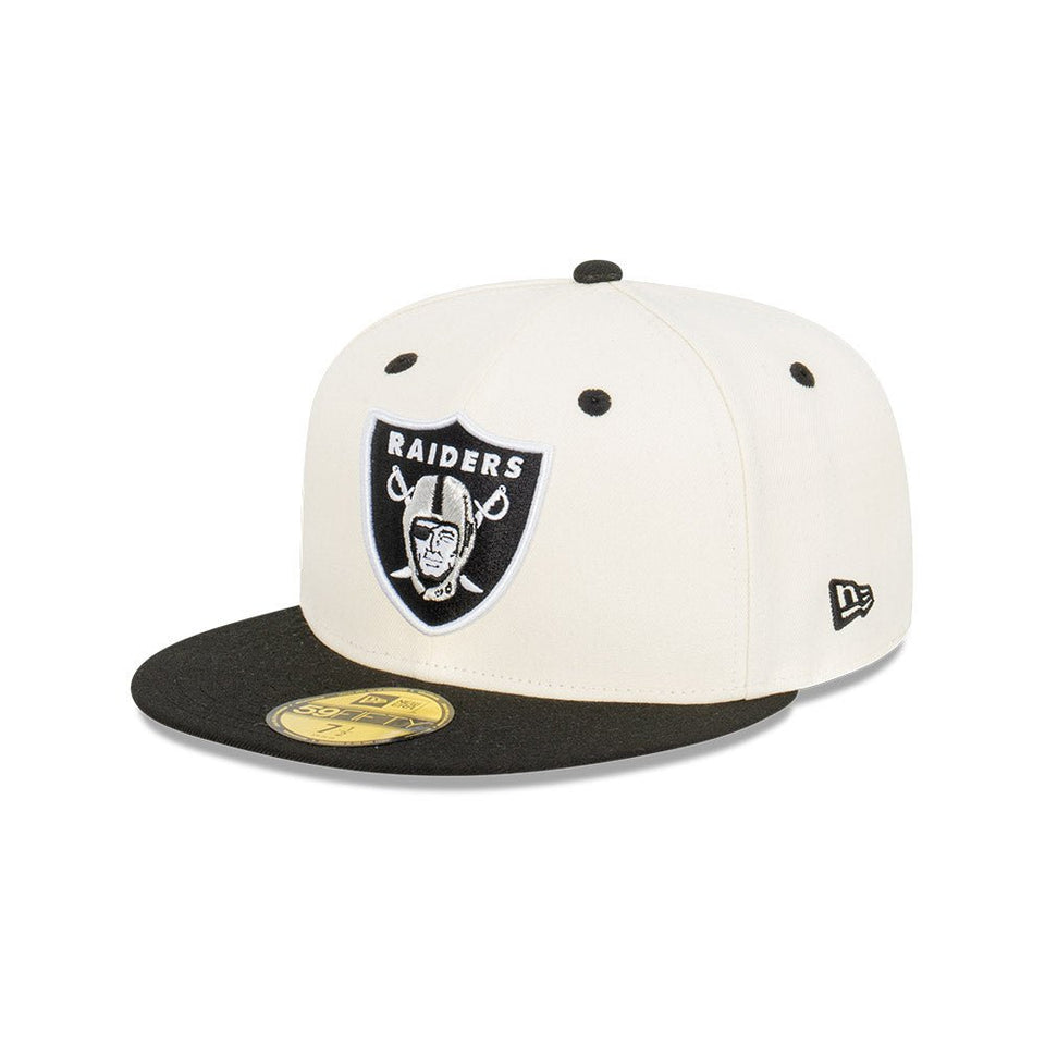 59FIFTY Raiders Pro Bowl Pack ラスベガス・レイダース クロームホワイト ブラックバイザー - 13518073-700 | NEW ERA ニューエラ公式オンラインストア