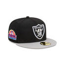 59FIFTY Raiders Pro Bowl Pack ラスベガス・レイダース ブラック グレーバイザー - 13518075-700 | NEW ERA ニューエラ公式オンラインストア