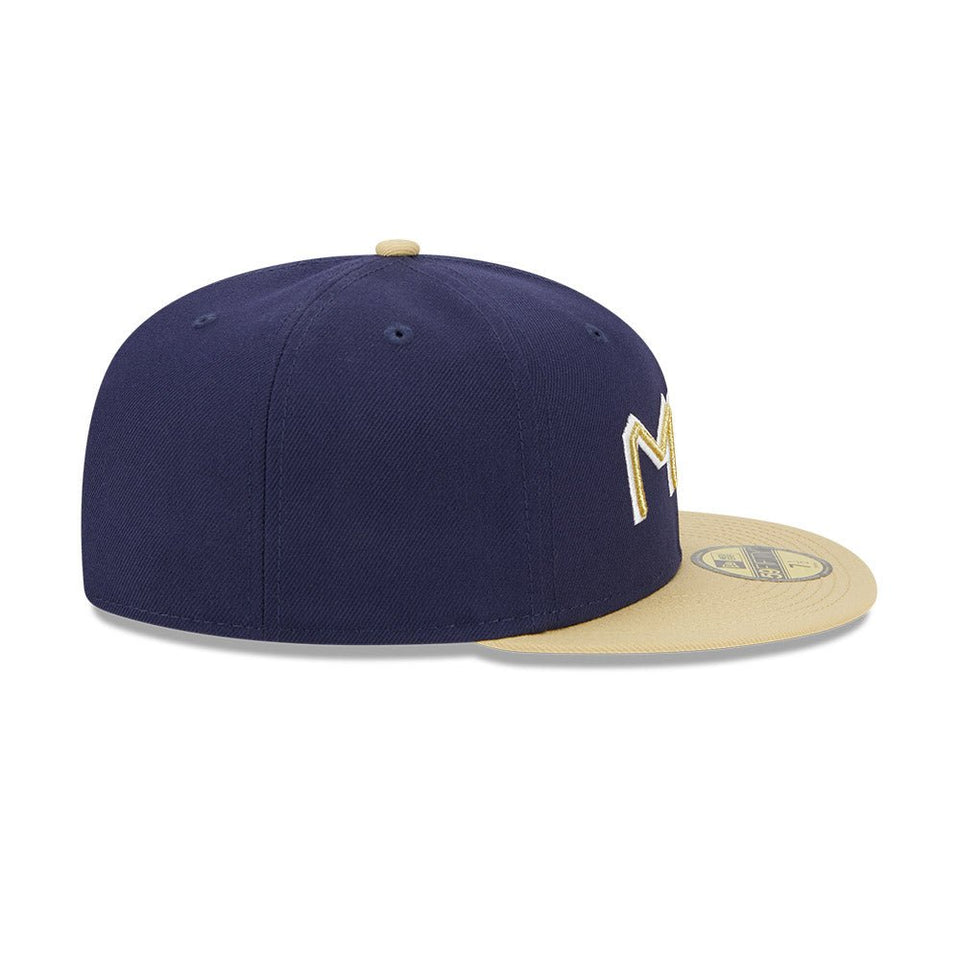 美品！New Era 59FIFTY キャップ 7 1/4 ブリュワーズ 59FIFTY Retro City ミルウォーキー・ブリュワーズ ネイビー