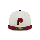 59FIFTY Retro Collection フィラデルフィア・フィリーズ クロームホワイト グレーアンダーバイザー - 13497895-700 | NEW ERA ニューエラ公式オンラインストア