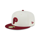 59FIFTY Retro Collection フィラデルフィア・フィリーズ クロームホワイト グレーアンダーバイザー - 13497895-700 | NEW ERA ニューエラ公式オンラインストア