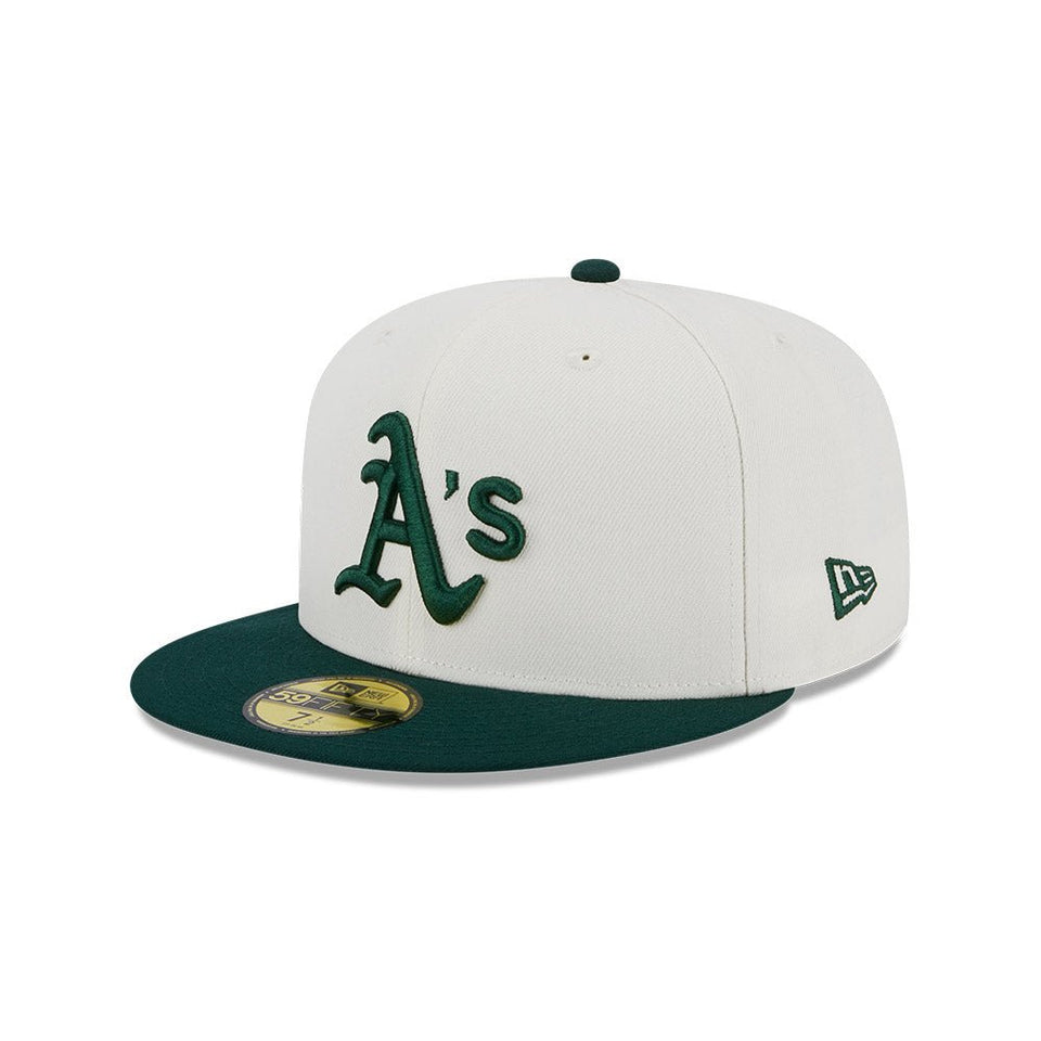 59FIFTY Retro Collection オークランド・アスレチックス クロームホワイト グレーアンダーバイザー - 13497897-700 | NEW ERA ニューエラ公式オンラインストア