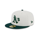 59FIFTY Retro Collection オークランド・アスレチックス クロームホワイト グレーアンダーバイザー - 13497897-700 | NEW ERA ニューエラ公式オンラインストア